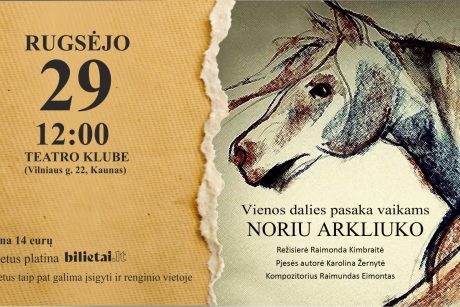 Vienos dalies pasaka vaikams "Noriu Akrliuko"