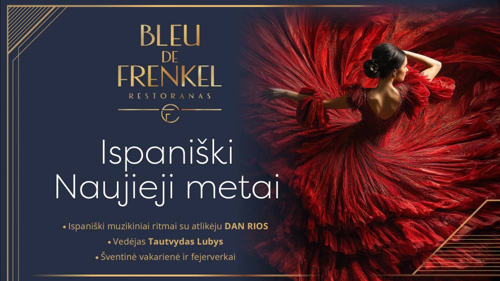 Ispaniški Naujieji metai Bleu de Frenkel restorane!